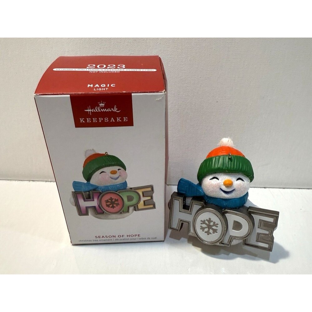 Season of Hope Snowman Magic Light Hallmark Keepsake Ornament 2023